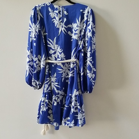 Alexis x Target Floral Long-Sleeve Rope Belt Tiered Dress - Picture 4 of 7